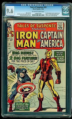 Tales Of Suspense 59  CGC 96  OWW  1st Solo Captain America Story Since GA