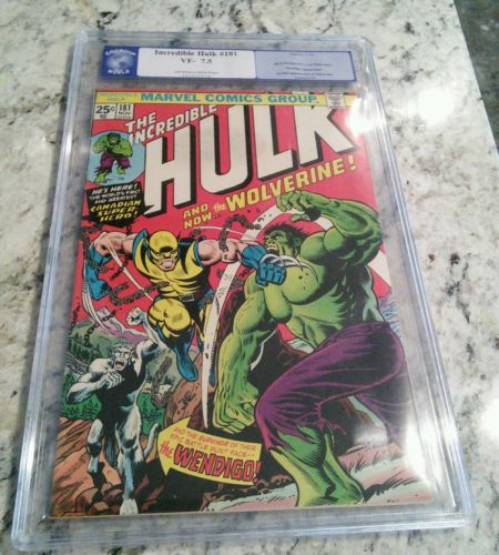 The Incredible Hulk 181 Nov 1974 Marvel CGG Like CGC 75 1st Wolverine