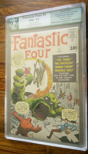Fantastic Four 1 1961 PGX 92 Like CGC Signed by Stan Lee and Jack Kirby