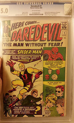  Marvel Daredevil 1 Cgc 50 April 1964 1st Appearance Off White Pages Key Book