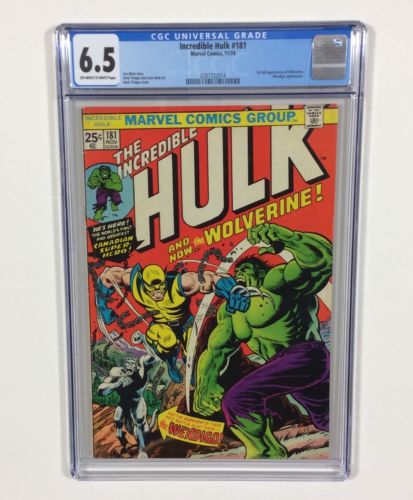 Incredible Hulk 181 CGC 65 KEY 1st Wolverine Full Appearance Marvel Comics