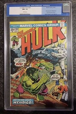 Incredible Hulk 180 CGC 96  WHITE PAGES 1st appearance of Wolverine