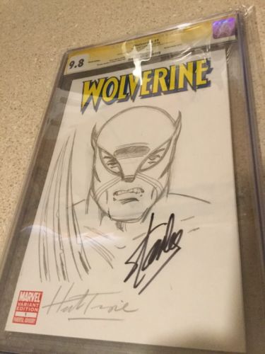 Wolverine 1 Cgc 98 Ss Sketch By Trimpe Ss Stan Lee