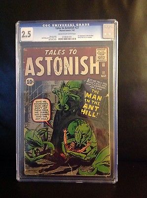 CGC Tales To Astonish 27  25  1st Henry Pym The AntMan No reserve 99 cents