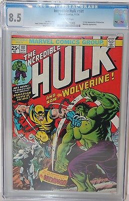 The Incredible Hulk 181 Nov 1974 Marvel CGC 85