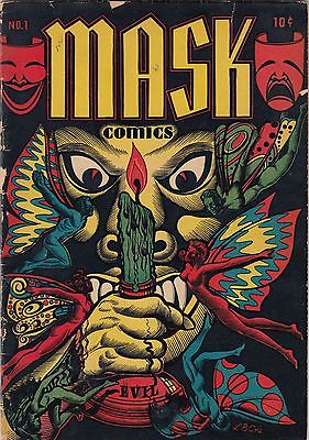 MASK COMICS  1 LB COLE CLASSIC SATAN EVIL DEVIL COVER CGC 30 UNRESTORED RARE