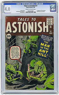 Tales to Astonish 27 CGC 40 KEY 1st app AntMan Kirby Lee Marvel Silver Comic