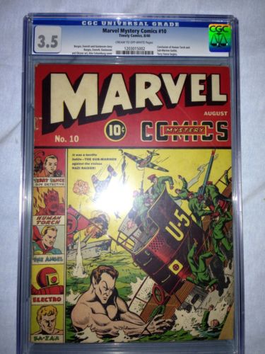 Marvel Mystery Comics 10CGC 35 Universal CROWClassic Schomburg Cover