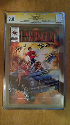 Valiant Harbinger 1 CGC 98 Signature Series Jim Shooter  Janet Jackson RARE