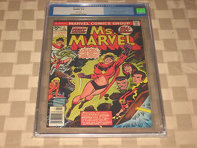 Ms Marvel 1 Jan 1977 Marvel Comic Book CGC 98 WHITE PAGES Carol Danvers 