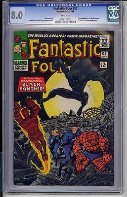 Fantastic Four 52 CGC 80 1st First Appearance of Black Panther