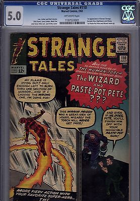 Strange Tales 110 1st Appearance of Doctor Strange  Key Issue 1963 CGC 50