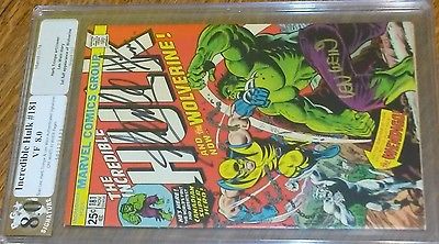 Marvel Incredible Hulk 181 CGC PGX 80 signed Stan Lee Len Wein Herb Trimpe