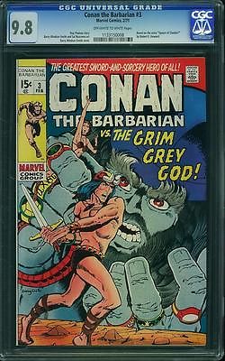 Conan 3 CGC 98 TOPGRADED Scarcer Low Distribution NMMINT Barry Smith 1971 REH