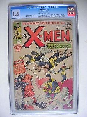 XMen 1 CGC 18 UNRESTORED ORIGINAL September 1963 Key