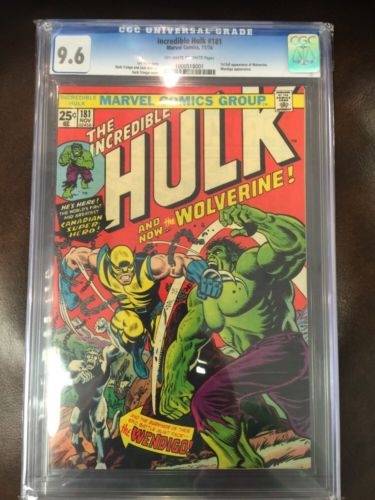 Hulk 181 CGC 96 1974 1st Wolverine XMen Bronze Age Grail