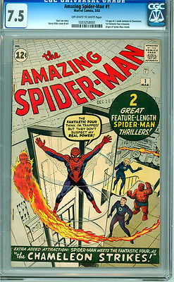 Amazing Spiderman 1 CGC 75 VF OWW pages Unrestored