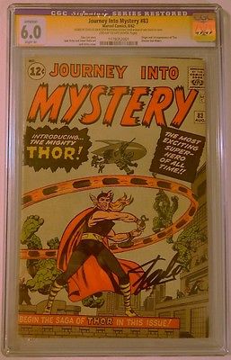 Journey into Mystery 83 CGC 60 SS Stan Lee First Thor Slight Color Touch