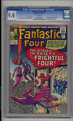 Fantastic Four 36 CGC 94 NM Unrestored 1st Frightful Four 1st Medusa Inhumans