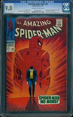 Amazing Spiderman 50 CGC 90 OWW Silver Age Key Marvel Comic 1st Kingpin LK