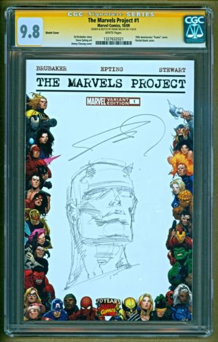 The Marvels Project 1 Daredevil SIGNED  Sketch Frank Miller CGC 98 NO RESERVE