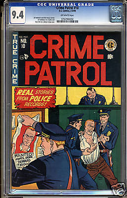 Crime Patrol 10 CGC 94 NM Universal No Reserve