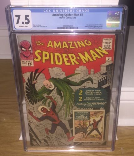 Amazing SpiderMan 2 CGC 75 1st vulture Spiderman 2 1 Marvel movie homecoming