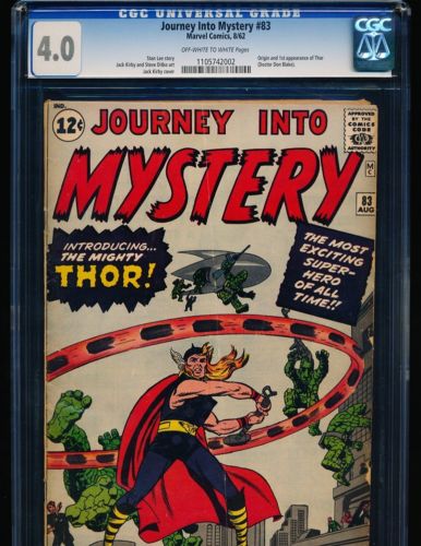 Journey Into Mystery  83  1st Thor CGC 40 OWWHITE Pgs