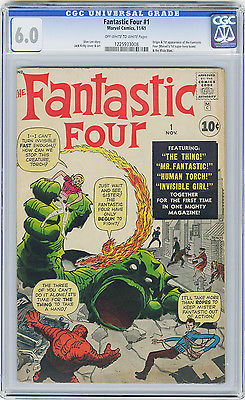 Fantastic Four 1 CGC 60 OWWHITE MEGA KEY Origin  1st app Marvel Silver