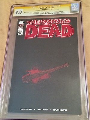 The Walking Dead 100 Red Foil Edition CGC SS 98 Kirkman and Moore