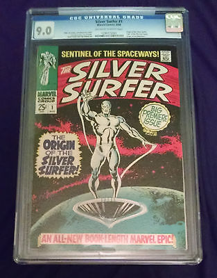 1968 Marvel Silver Surfer 1  CGC 90 Off White To White Pages
