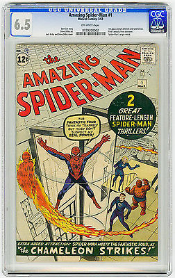 Amazing SpiderMan 1 CGC 65 OW MEGA KEY Origin Retold Ditko Lee Marvel Comic