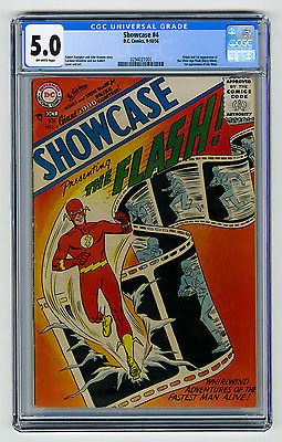 Showcase 4 CGC 50 OW HOT KEY 1st SA app The Flash 1956 DC Silver Age Comic