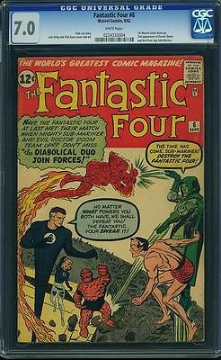 Fantastic Four 6  CGC 70  WHITE Pages