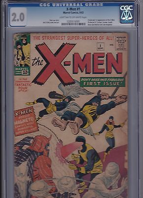 THE XMEN 1 First appearance  Origin CGC 20 Marvel Comics 1963 Uncanny