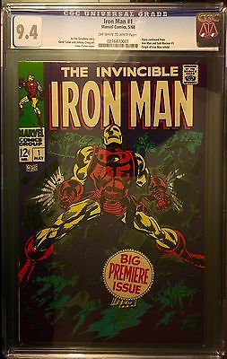 Iron Man 1  CGC 94 NM  Origin of Iron Man Retold  Marvel 1968