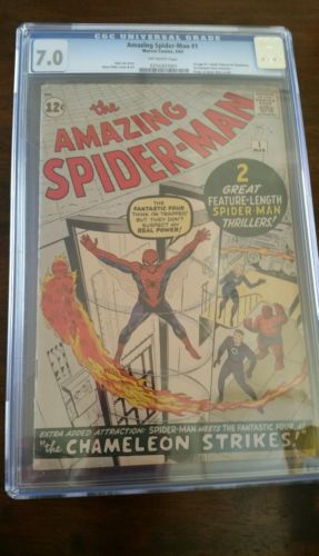 AMAZING SPIDERMAN  1 CGC 70 1963 KEY SILVER AGE