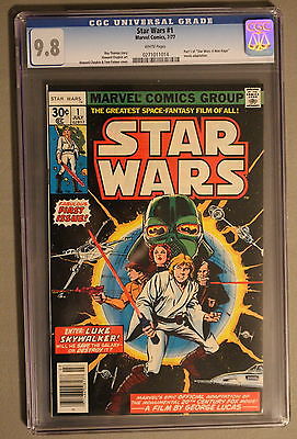 STAR WARS 1 a New Hope 1977 Marvel Comics FIRST Print MOVIE CGC NMMT 98