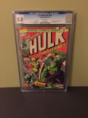 Incredible Hulk 181 CGC 80 White Pages