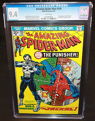 Amazing SpiderMan 129  1st App of the Punisher  CGC Grade 94  1974