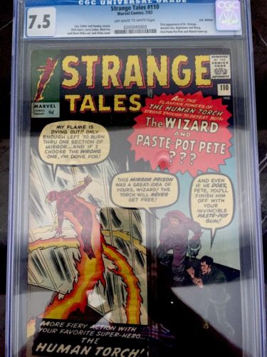 Strange tales 110 CGC 75 VF  1st Appearance Doctor Strange  UK edition
