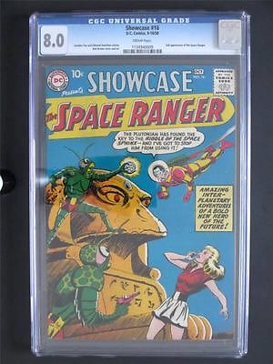 Showcase 16 DC 1958  CGC 80 VF  2nd App of The Space Ranger  2nd HIGHEST