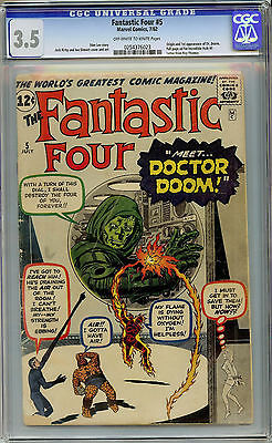 Fantastic Four 5 CGC 35 VG First Dr Doom BYAH