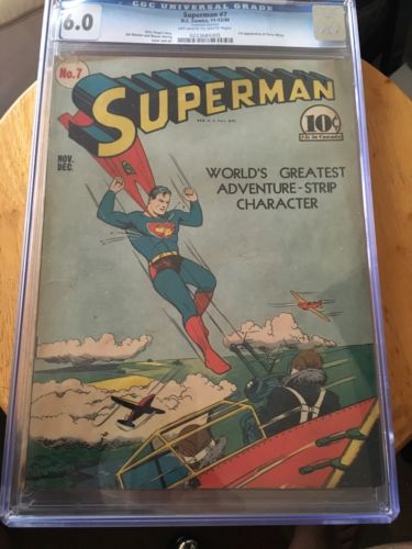 Superman 7 CGC 60 Oww Perry Whites first APP