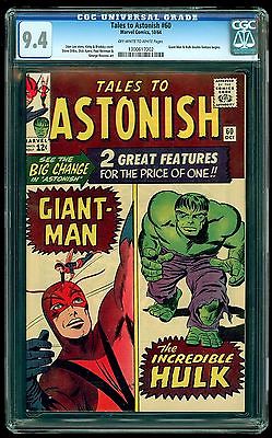 Tales To Astonish 60  CGC 94  OWW  Giant Man  Hulk Double Feature Begins