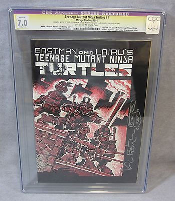 TEENAGE MUTANT NINJA TURTLES 1 First Print Eastman signature CGC 70 1984 TMNT