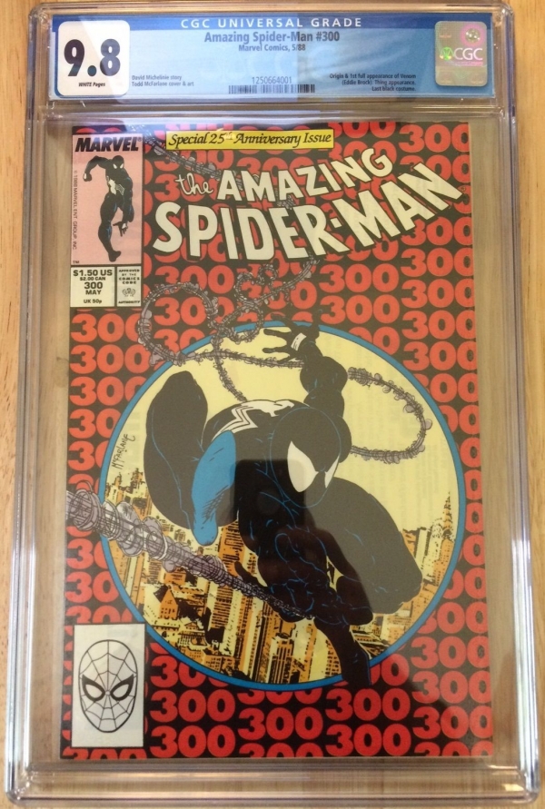 Amazing SpiderMan 300 Venom 1st App  CGC Graded 98 like CBCS PGX  WP