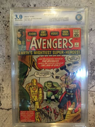 Marvel Avengers  1 First Appearance Of The Avengers Team Cbcs Not Cgc 30 Grade