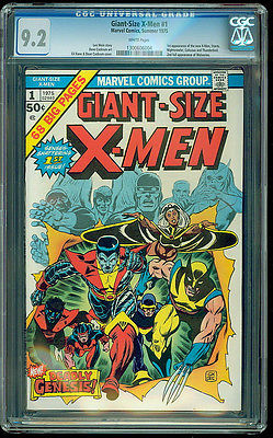 Giant Size XMen 1  CGC Graded 92  WHITE Pages  1st App of the New XMen