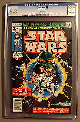 STAR WARS 1 a New Hope 1977 Marvel Comics FIRST Print MOVIE CGC NMMT 98